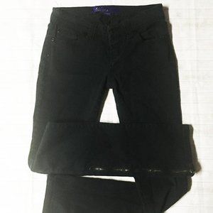 Zipper Detail MileyMAX Black Skinny Jeans